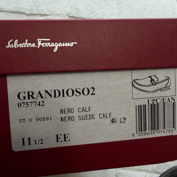 NEW! $895 Salvatore Ferragamo Grandioso-2 Patent Leather Gancini Loafers 11.5 - Picture 9 of 10